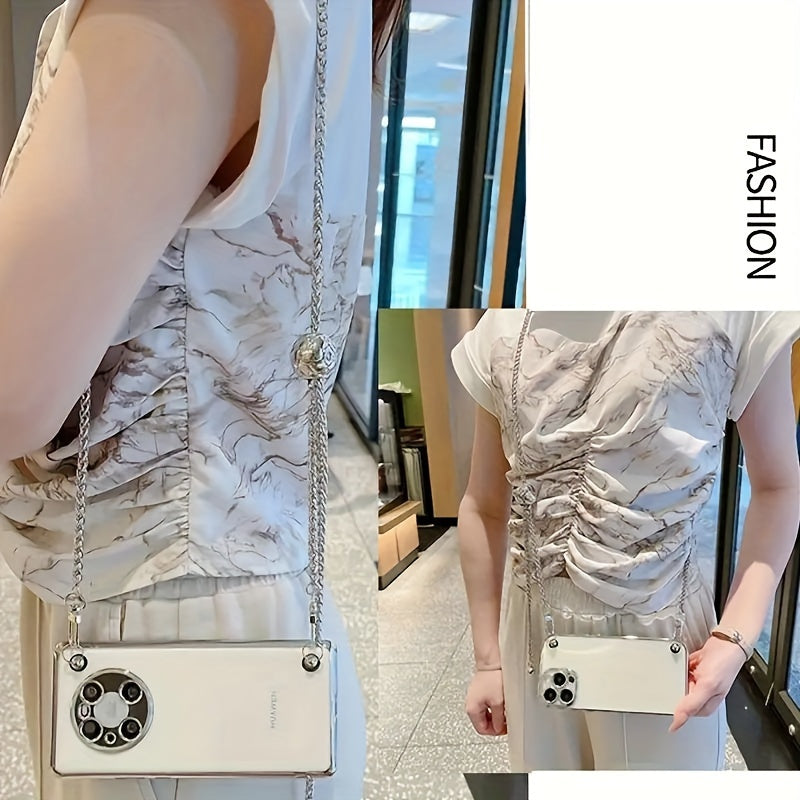 Luxlany 1Pc Small Golden Ball Adjustable Shoulder Strap, Crossbody Metal Chain.