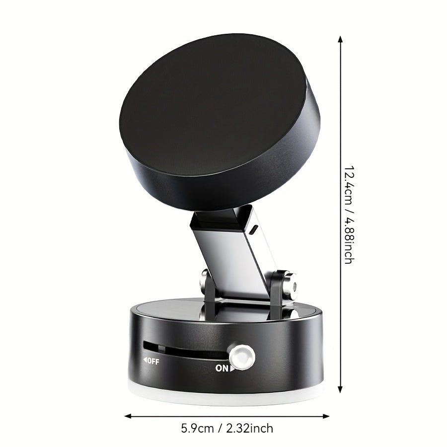 360° Rotating Magnetic Phone Holder with Vacuum Suction Cup, Multi-Functional Expand Stand, Suitable for Kitchen, Desktop, Office, Fitness, Travel, Car - Durable ABS Material