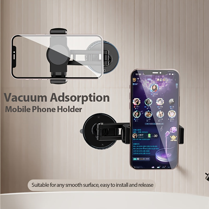 2025 Vacuum Suction Cup Mobile Phone Holder Multifunctional Hole-Free Wall-mounted Mobile Phone Holder Suitable for Kitchen and Bathroom Desktop Mobile Phone Holder Suitable for Car