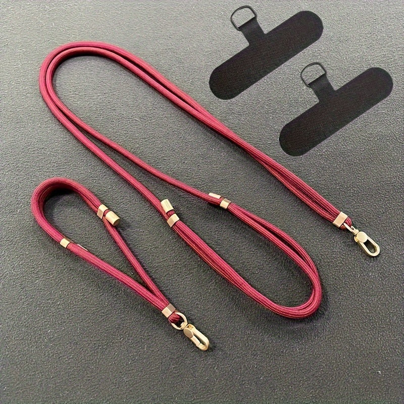Luxlany 2-Pack Premium Adjustable Phone Lanyards & Wrist Straps - Durable, Anti-Loss, Soft-Touch Polyester Construction for Daily Use.