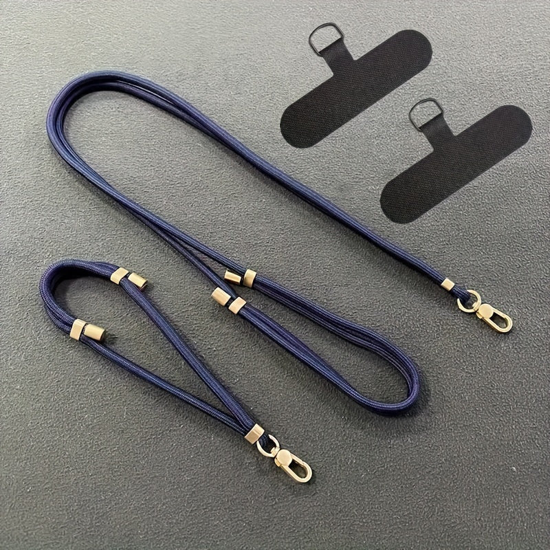 Luxlany 2-Pack Premium Adjustable Phone Lanyards & Wrist Straps - Durable, Anti-Loss, Soft-Touch Polyester Construction for Daily Use.