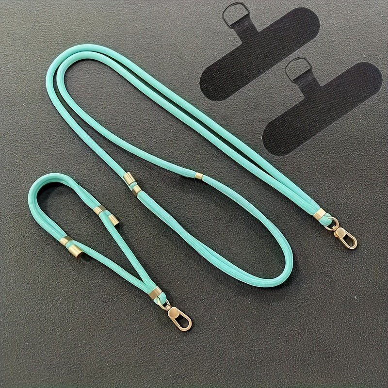 Luxlany 2-Pack Premium Adjustable Phone Lanyards & Wrist Straps - Durable, Anti-Loss, Soft-Touch Polyester Construction for Daily Use.