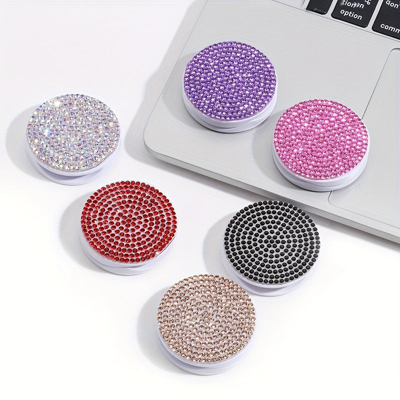 Flash Diamond Mobile Phone Push-pull Bracket Creative Multi-color Mobile Phone Push-pull Integrated Folding Bracket