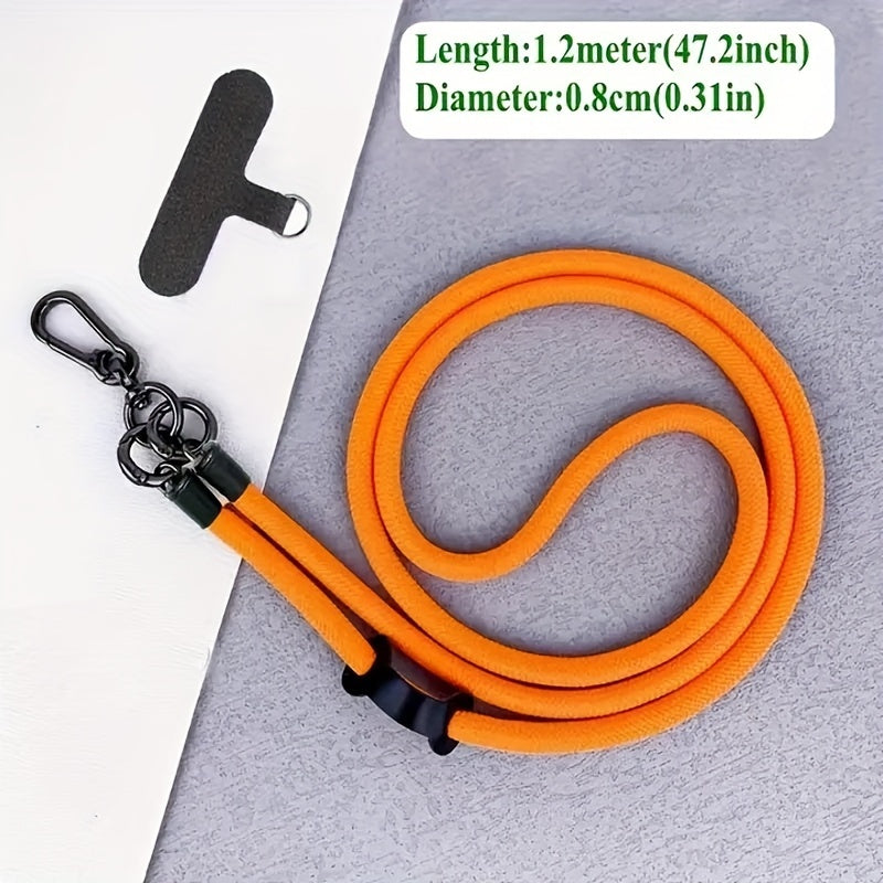 Durable Nylon Crossbody Phone Strap - Adjustable Anti-Drop Anti-Loss for Outdoor Enthusiasts.