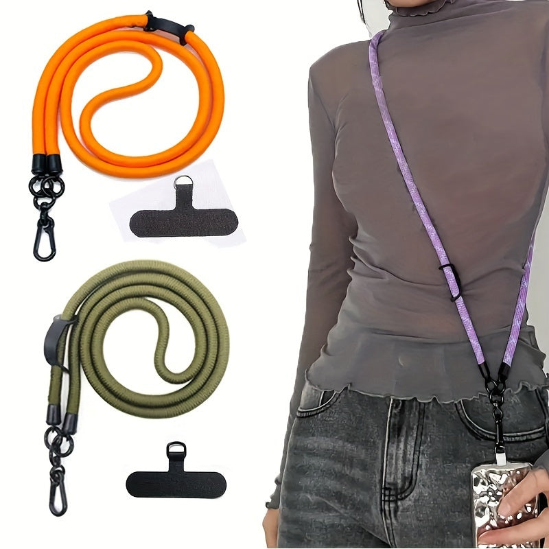 Durable Nylon Crossbody Phone Strap - Adjustable Anti-Drop Anti-Loss for Outdoor Enthusiasts.