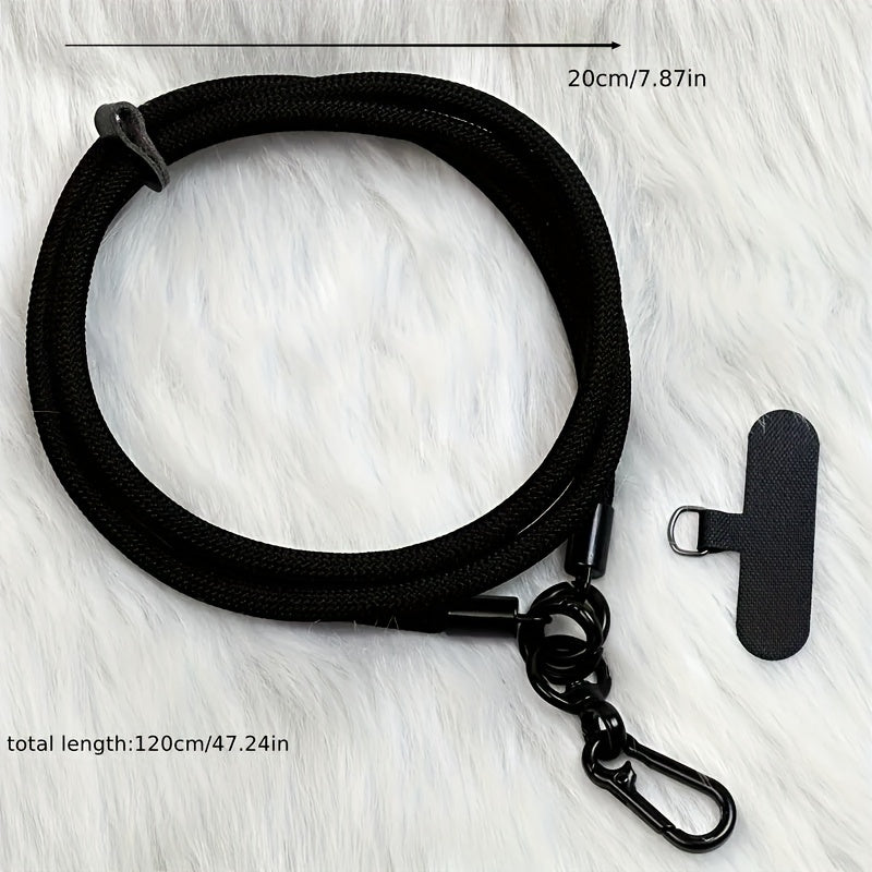 Durable Nylon Crossbody Phone Strap - Adjustable Anti-Drop Anti-Loss for Outdoor Enthusiasts.