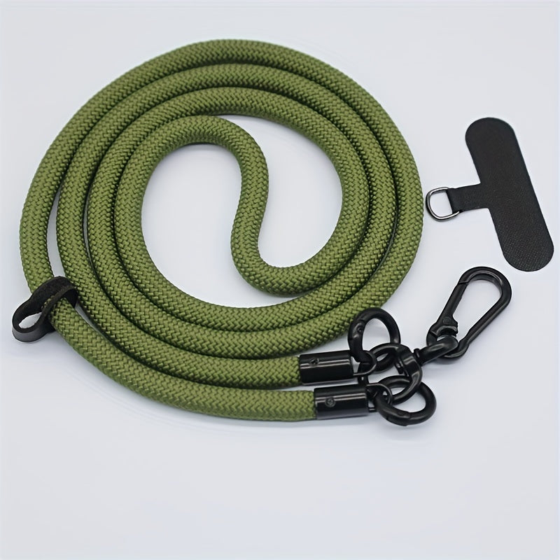 Durable Nylon Crossbody Phone Strap - Adjustable Anti-Drop Anti-Loss for Outdoor Enthusiasts.