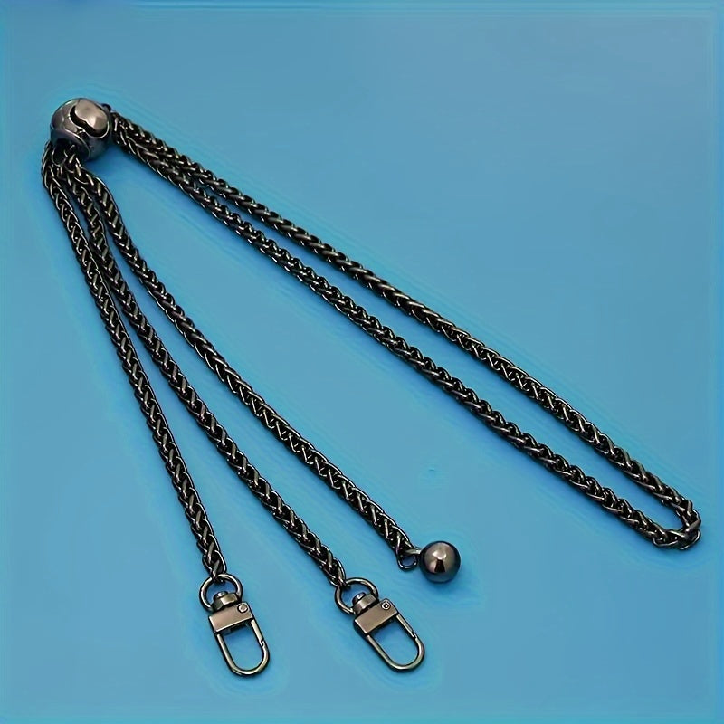 Luxlany 1Pc Small Golden Ball Adjustable Shoulder Strap, Crossbody Metal Chain.