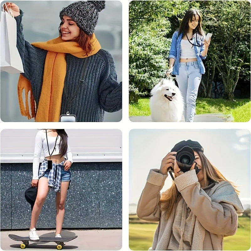 Durable Nylon Crossbody Phone Strap - Adjustable Anti-Drop Anti-Loss for Outdoor Enthusiasts.