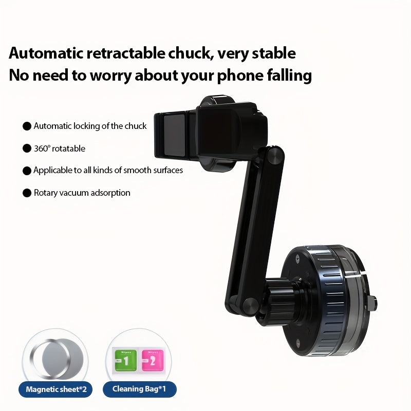 2025 Vacuum Suction Cup Mobile Phone Holder Multifunctional Hole-Free Wall-mounted Mobile Phone Holder Suitable for Kitchen and Bathroom Desktop Mobile Phone Holder Suitable for Car