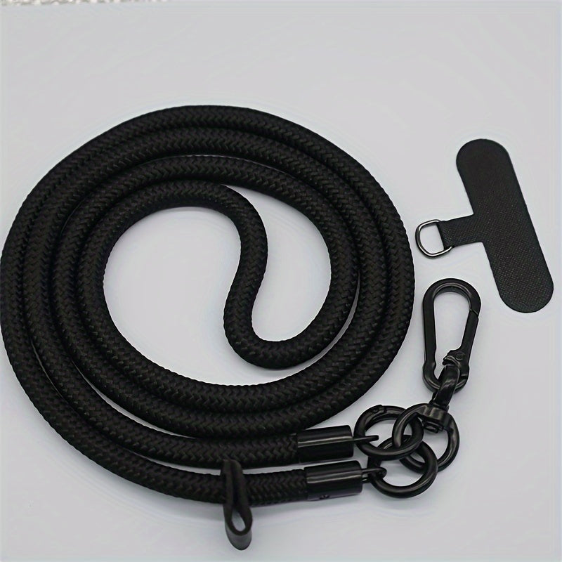 Durable Nylon Crossbody Phone Strap - Adjustable Anti-Drop Anti-Loss for Outdoor Enthusiasts.