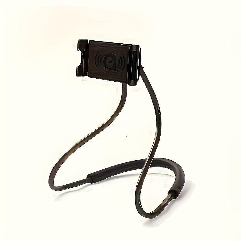 luxlany Adjustable Iron Neck Holder for Mobile Phones, 360° Rotatable Lazy Bracket, Universal Soft Iron Hanging Neck Rest for Home and Bed Use