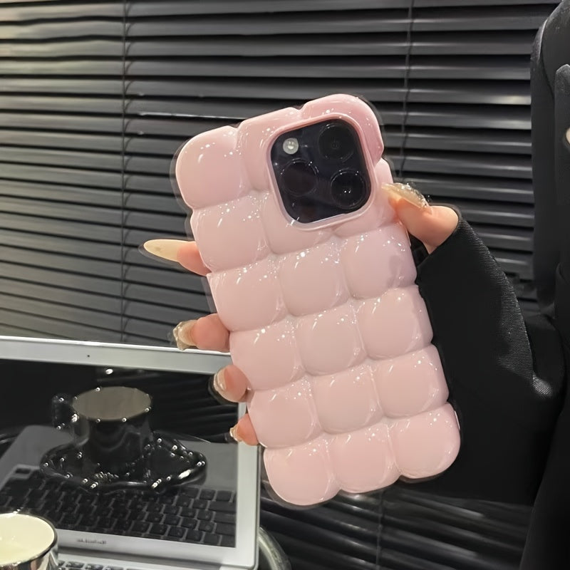 Luxlany 3D Grid Simplicity Phone Case for Iphone