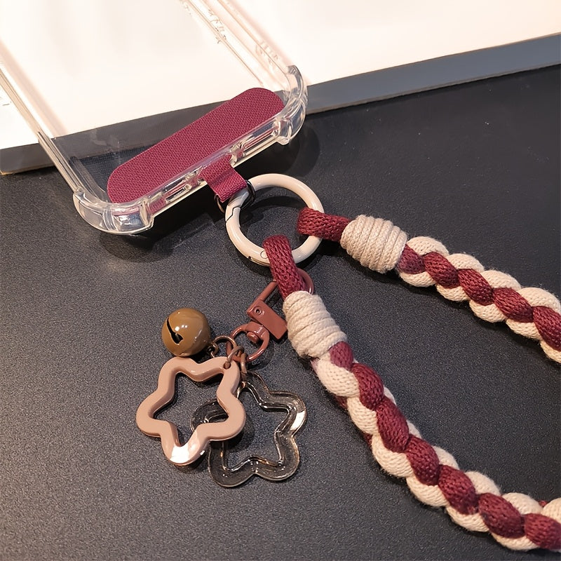 Soft Double-Strand Braided Wrist Strap Mobile Phone Lanyard, Anti-Loss And Anti-Theft