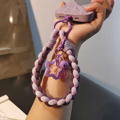 Soft Double-Strand Braided Wrist Strap Mobile Phone Lanyard, Anti-Loss And Anti-Theft