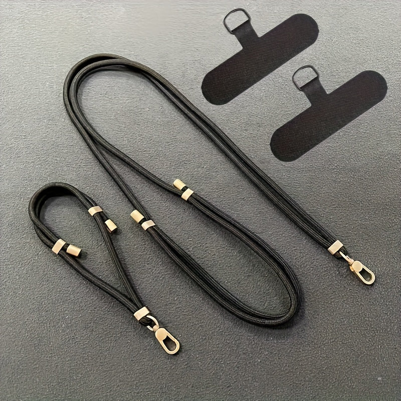 Luxlany 2-Pack Premium Adjustable Phone Lanyards & Wrist Straps - Durable, Anti-Loss, Soft-Touch Polyester Construction for Daily Use.