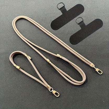 Luxlany 2-Pack Premium Adjustable Phone Lanyards & Wrist Straps - Durable, Anti-Loss, Soft-Touch Polyester Construction for Daily Use.