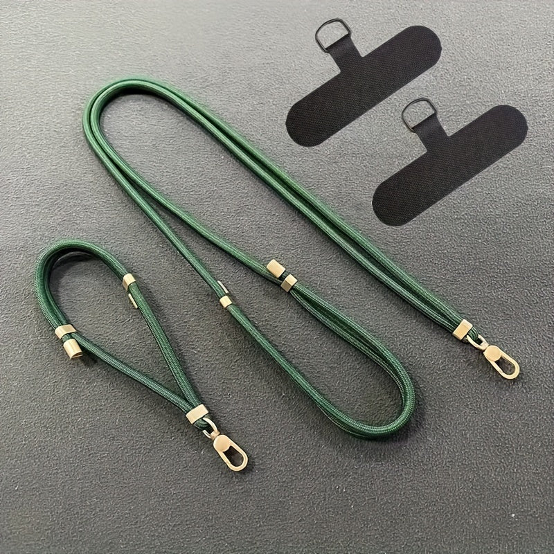 Luxlany 2-Pack Premium Adjustable Phone Lanyards & Wrist Straps - Durable, Anti-Loss, Soft-Touch Polyester Construction for Daily Use.