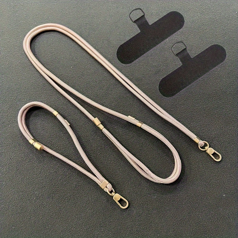 Luxlany 2-Pack Premium Adjustable Phone Lanyards & Wrist Straps - Durable, Anti-Loss, Soft-Touch Polyester Construction for Daily Use.