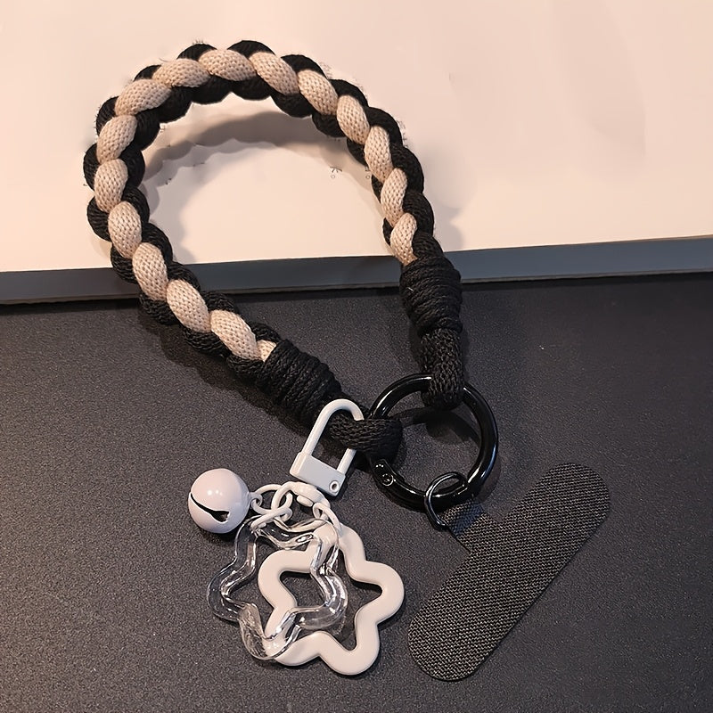 Soft Double-Strand Braided Wrist Strap Mobile Phone Lanyard, Anti-Loss And Anti-Theft