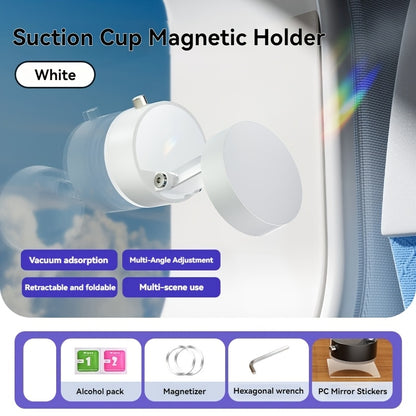 360° Rotating Magnetic Phone Holder with Vacuum Suction Cup, Multi-Functional Expand Stand, Suitable for Kitchen, Desktop, Office, Fitness, Travel, Car - Durable ABS Material