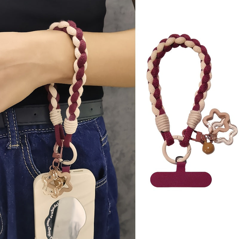 Soft Double-Strand Braided Wrist Strap Mobile Phone Lanyard, Anti-Loss And Anti-Theft