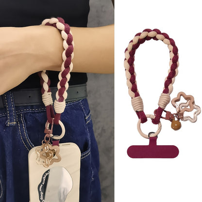 Soft Double-Strand Braided Wrist Strap Mobile Phone Lanyard, Anti-Loss And Anti-Theft