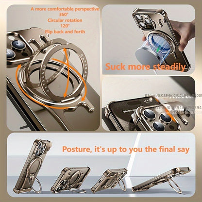 Liquid Water Drop Shape Metal Mobile Phone Case - Suitable for iPhone.