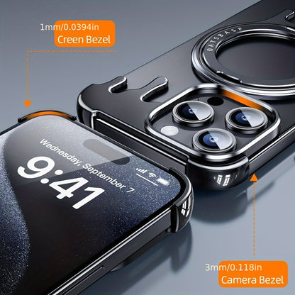 Liquid Water Drop Shape Metal Mobile Phone Case - Suitable for iPhone.
