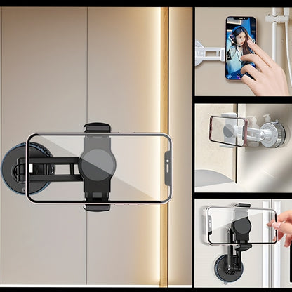 2025 Vacuum Suction Cup Mobile Phone Holder Multifunctional Hole-Free Wall-mounted Mobile Phone Holder Suitable for Kitchen and Bathroom Desktop Mobile Phone Holder Suitable for Car
