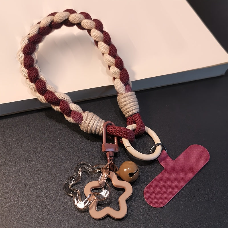 Soft Double-Strand Braided Wrist Strap Mobile Phone Lanyard, Anti-Loss And Anti-Theft