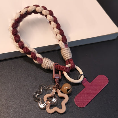 Soft Double-Strand Braided Wrist Strap Mobile Phone Lanyard, Anti-Loss And Anti-Theft