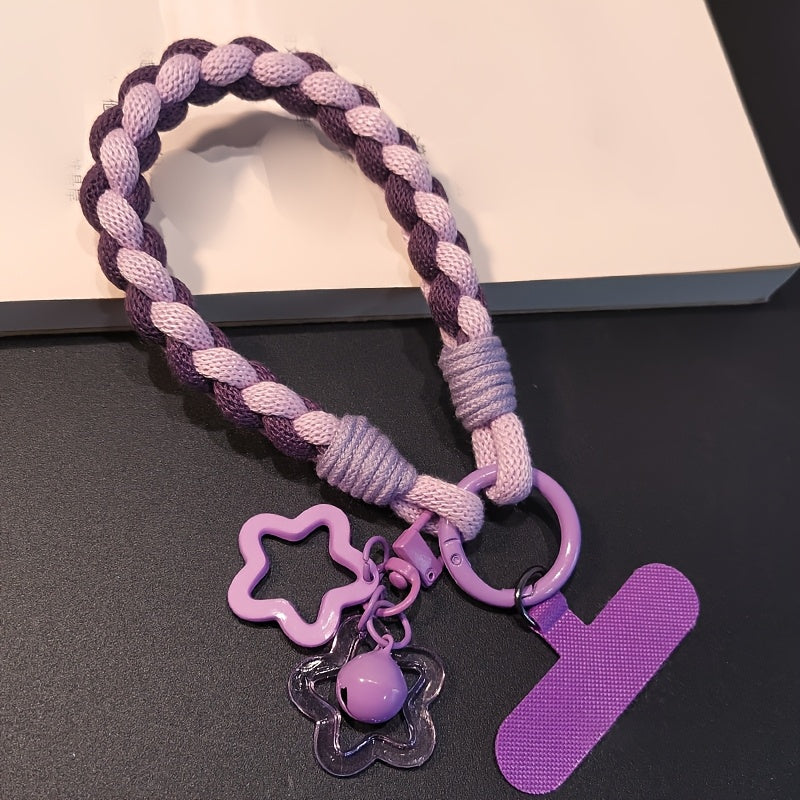 Soft Double-Strand Braided Wrist Strap Mobile Phone Lanyard, Anti-Loss And Anti-Theft