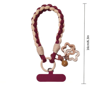Soft Double-Strand Braided Wrist Strap Mobile Phone Lanyard, Anti-Loss And Anti-Theft